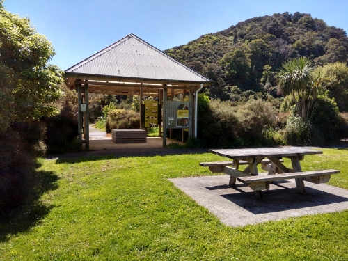 Picnic area near the information kiosk and Catchpool Car Park Picnic area near the information kiosk and Catchpool Car Park