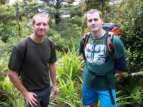 Tracking tunnel monitoring team heading up towards the monitoring lines spread throughout the park