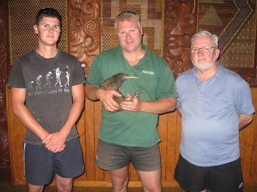 ayden, John and Brian Hughes who sponsored kiwi Jaybee