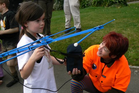 Yagi aerial and radio tracking gear on show